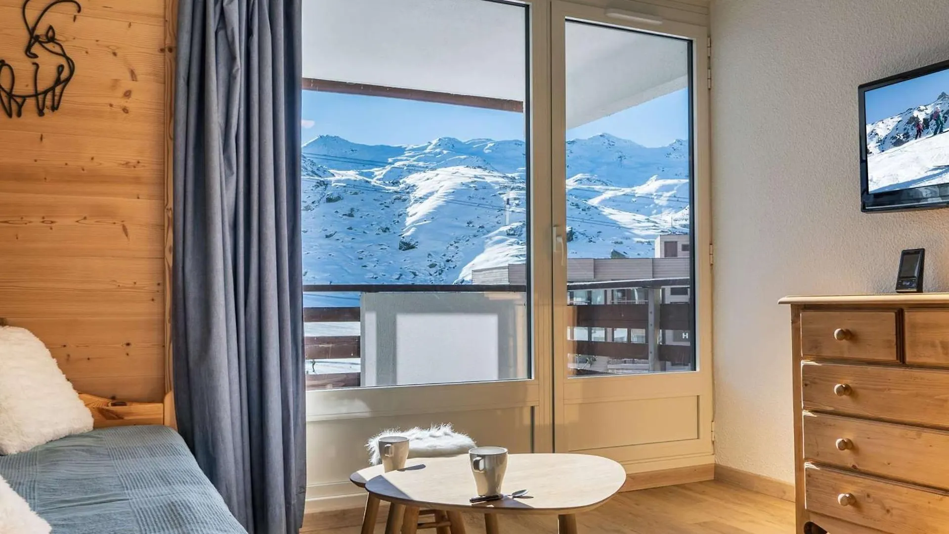 شقة Appartement Cosy Pour 4 Pers. A Val Thorens - Balcon Sud, Proche Remontees Et Commerces - Fr-1-637-52