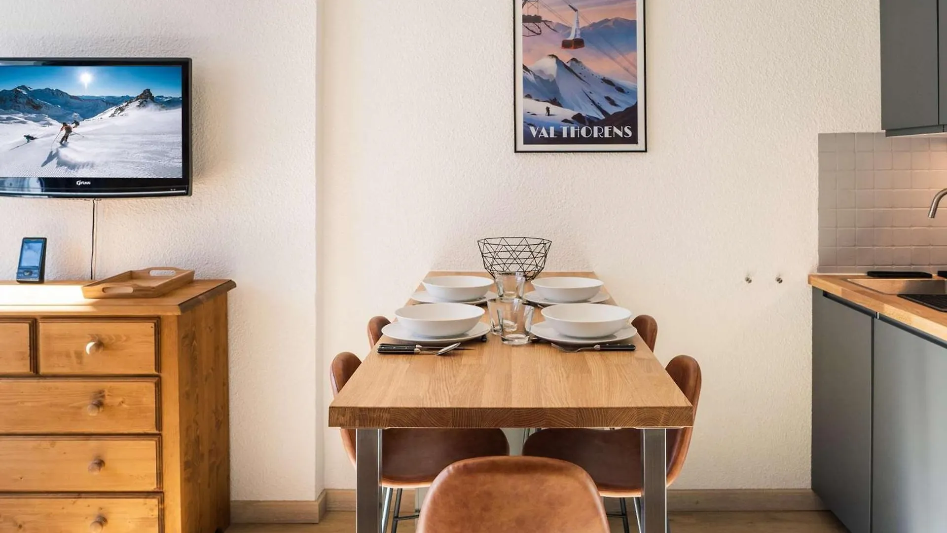 شقة Appartement Cosy Pour 4 Pers. A Val Thorens - Balcon Sud, Proche Remontees Et Commerces - Fr-1-637-52 فرنسا
